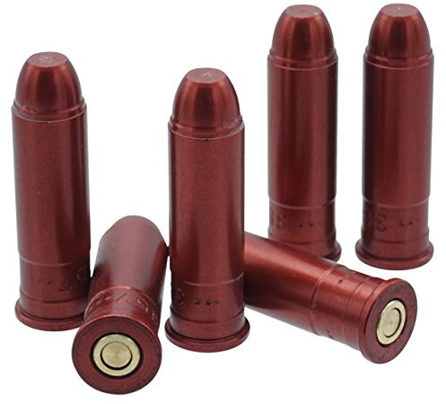 WPW Pufferpatronen Kaliber .357 Magnum Aluminium eloxiert mit Messingschlagfläche - 6 Stück