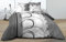 Le linge de Jules Housse de Couette 220x240 + 2 taies Pur Coton 57 Fils Roue Libre Gris