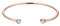 Elli Armband Damen Armreif offen Geo Kreis Trend mit Kristallen in 925 Sterling Silber rosé vergoldet