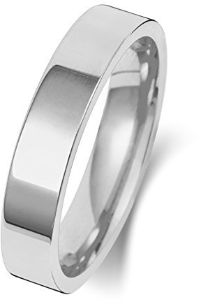 Platin 950 4mm Flach Court Form Herren/Damen - Trauring/Ehering/Hochzeitsring WJS15163PT950