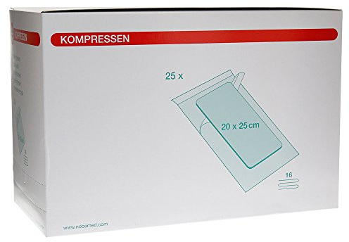 Mullkompressen steril 20 cm x 25 cm, 16fach, 25 St