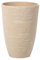 Beliani Petit Cache-Pot Beige en Forme de Vase 35 x 35 x 50 cm Robuste en Pierre et Polyrésine, Pot de Fleurs Idéal pour Extérieur et Intérieur