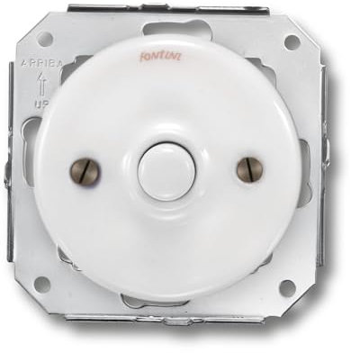 FONTINI - GARBY COLONIAL - Poussoir Porcelaine Blanche Réf. 31310173