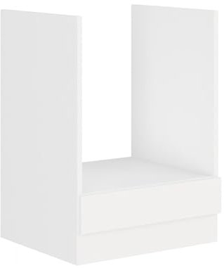 EKO White Herdunterschrank 60 Weiss matt Küchenzeile Küchenblock Einbauküche