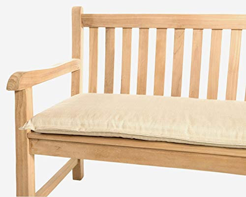 Kettler Polen KETTtex 2081 Auflage Gartenbank Florence 110x50x6 cm beige waschbarer Bezug Sitzpolster (ohne Bank)