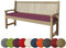 chilly pilley Bankkissen Bankauflage Polsterauflage Reißverschluss mit Schlaufen Kissen für Gartenbank Gartenbankauflage für Gartenmöbel Sitzkissen & Rückenkissen Outdoor (120 x 40 x 5 cm, Violett)