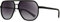 SUNGAIT Polygon-Sonnenbrille für Herren, polarisiert, trendige quadratische Sonnenbrille, Retro-Pilot-Sonnenbrille (Schwarzer Rahmen/schwarzer Rand/graue Gläser mit Farbverlauf) SGT375SHSHP-DE