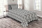 ABAKUHAUS Insel Tagesdecke Set, Graustufen- Dschungel Laub, Set mit Kissenbezügen Mit Digitaldruck, 170 x 220 cm, Grau