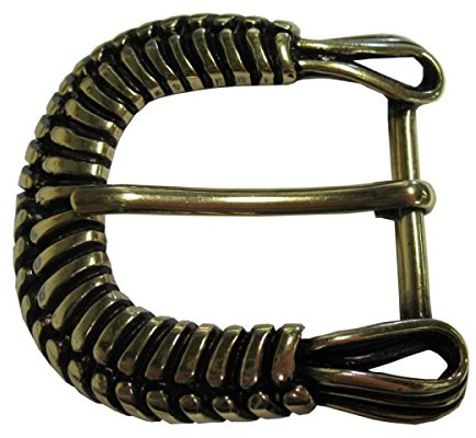 BELTINGER Gürtelschnalle Stripes 4,0 cm | Buckle Wechselschließe Gürtelschließe 40mm Massiv | Dorn-Schließe | Wechselgürtel bis 4cm | Gold