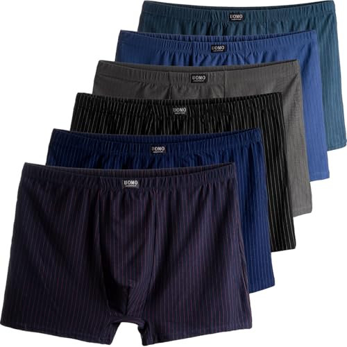 Pesail 4er oder 8er Pack Herren Boxershorts Unterwäsche Unterhose Gr. 3XL 4XL 5XL 6XL 7XL 8XL Übergröße Baumwolle 8XL_4er Pack Mix 2