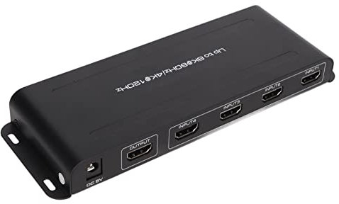 8K 60Hz HDMI Switch, 4 In 1 Out 4K 120Hz 48Gbps Remote Control HD Multimedia Switcher, HDMI Matrix Switch Für Harmony, Für Xbox, Für Pro, Für Fire TV, Projektor, 100-240V