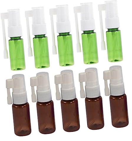 Anneome 10pcs Refillable Nasal Spray Bottle Travel Sinus Rinse Leakproof for Travel Business Trips Gyms