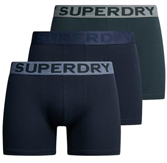 Superdry Herren Boxershorts aus Bio-Baumwolle im 3er-Pack
