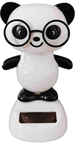 Pomurom Danse Solaire, Ours/Tigre/Panda Animal Dansant Solaire, Figurine Solaire Voiture Qui Bouge, Figurines Danse Solaire, Décoration Tableau Bord Voiture, Bureau, Cadeau pour Conducteur