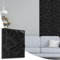 NOVECRAFTO Diamond Effect 3D Wall Panels - 12 Sheets Covering 3 sqm | 32.29 sqf Interior Cladding Panels Set | 3D Wall Tiles Diamond Design in Matte Black - Each Panel Size 19.6 x 19.6