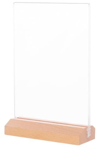 GLEAVI Schilderhalter aus Acryl menü schilderhalter aus acryl Etiketten Plakatrahmen stehen Multifunktions-Preisständer schwer Beschilderung Zubehör stehen a4