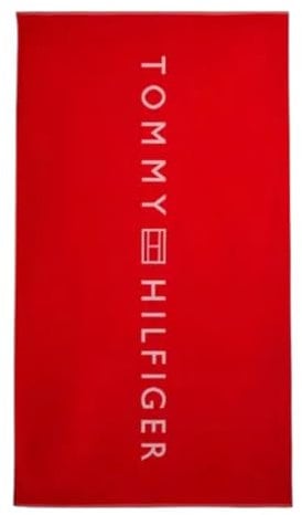 Tommy Hilfiger Herren Originales Handtuch, rot, One Size