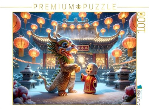 CALVENDO Puzzle Funkelnde Freunde im Winterwunderland | 1000 Teile Lege-Größe 64 x 48 cm Foto-Puzzle für glückliche Stunden