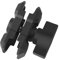 Leenconghui Short Double Socket Arm Compatible with RAM Mounts and Other B Size 1'' Ball Phone Holder (Length 2.4'', Aluminum Alloy Material)