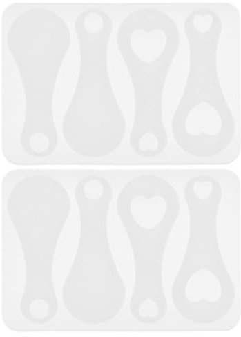 OHPHCALL Trolley Token Casting Mold 2pcs Silicone Token Key Ring Token Coin DIY Shopping Cart Token Molds for Shopping Trolley DIY Craft Making