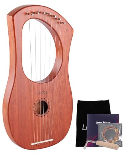 LIEKE 7 String Lyre Harp Instrument for Beginner Adults