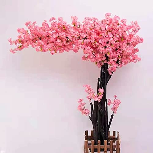 Kirschblütenbaum, Kirschblüten-Dekor, Blütenbaum, Weinender Kirschbaum, künstlicher Kirschblütenbaum, künstliche Kirschblüten-Kunstpflanzen, künstlicher Baum mit Re B-1,5 x 1 m