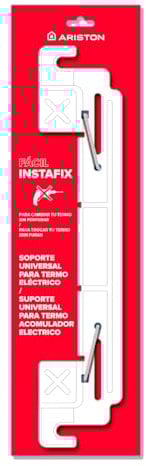 Ariston - Instafix, Soporte Universal Termo Electrico, Accesorio de Montaje y Herramientas Bricolaje para Instalación de Calentador de Agua Electrico, Fabricado para Instalación en España, 48x0.3x7cm