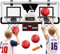 HYES 2-Spieler Mini Basketballkorb für Kinder, Basketballkorb Set für Zimmer Mit 4 Ball Pumpe Indoor Outdoor Basketballbrett, Sport Spielzeug Basketball Board, schwarz