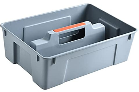 Cassetta Portautensili Cassetta porta attrezzi con 2 divisori Cassetta porta attrezzi in plastica portatile con manico multifunzione for organizzatore di riparazioni auto for uso domestico all'aperto