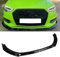 Auto Front Stoßstange Kinn Lippe Spoiler für Audi A3 8V Limousine Standard Edition 2017 2018 2019 2020 nicht für S-Line Auto Exterieur Zubehör Körper Kit,Glossy Black