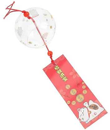 SUPVOX Cloche à Vent Verre Style Japonais Carillon Éolien Suspension De Balcon Décoration De Jardin