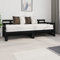IKAYAA Ausziehbett, Bett Ausziehbar, Ausziehbares Bett, Bett Zum Ausziehen, Schlafsofa Ausziehbar, Tagesbett Ausziehbar Schwarz Massivholz Kiefer 2X(80x200) cm