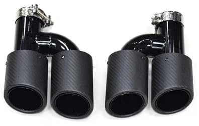 DEBAO Endstuck Auspuff für Audi A4 A5 A6 A7 Up to S4 S5 S6 S7, Auspuffblenden Edelstahl Auto Endstück Endschalldämpfer Spitze Endrohrblende,C