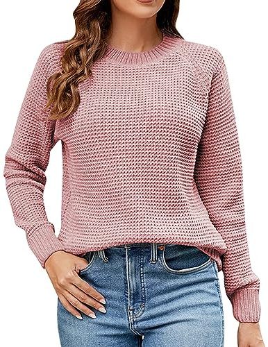 TEPTDirio Christmas Jumper Turtle Neck Striped Jumper Cashmere Sweaters for Women Long Sleeve Crew Neck Tops Knitted Ladies Long Sleeve Tops Ladies Polo Neck Jumpers Today's Deals