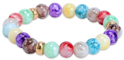 7 Chakra-Armbänder für Damen und Herren, Naturstein Böhmisches Armband mit Amethyst, Lapislazuli, Aquamarin, Aventurin, Tigerauge, Karneol und roter Achat - Spirituelle Heilung und Meditation Jude,