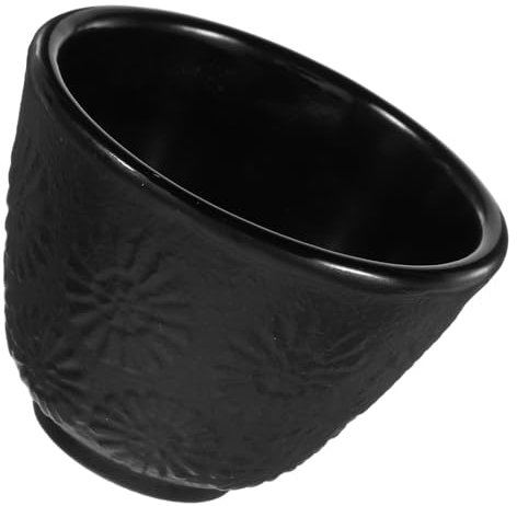PRETYZOOM Tasse à Thé Fonte Style Japonais Motif Tournesol Noir Pour Services à Thé Chinois Et Japonais