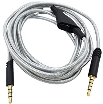 NONGYU Ersatzkabel für A10, A40, A30, Gaming-Kabel mit Inline-Steuerrad, Kopfhörerkabel
