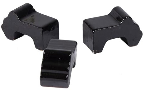 colourliving Füßchen für Blumenkübel 3er Set aus Ton zum Teil glasiert | Blumentopf Füßchen Terracotta | Kübelfüße - Untersetzer Terracotta (schwarz)