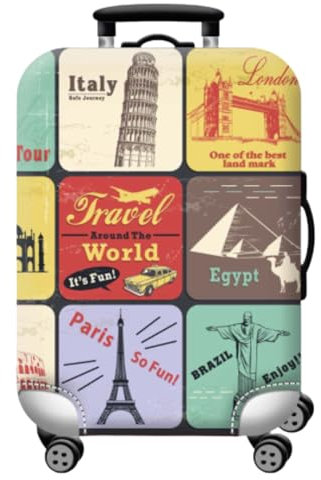 Kofferschutzhülle – Elastisch, Waschbar & Wiederverwendbar Kofferhülle – Gepäckschutz für Handgepäck, mittelgroße & große Koffer Schutzhülle – 4 Größen (S, M, L, XL) – Gepäckhülle