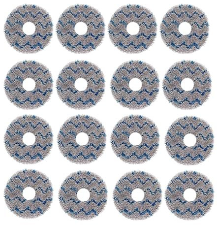 GZLLWVNK Washable Mop Cloths Of Replace Robot Vacuum Cleaner Mop Cloth Pad Accessory Parts,Compatible For ECOVACS,Compatible For Deebot, X2/X1 OMNI/T10/T20 OMNI/T30S/T30 COMBO/T30Pro OMNI.(16pcs.)