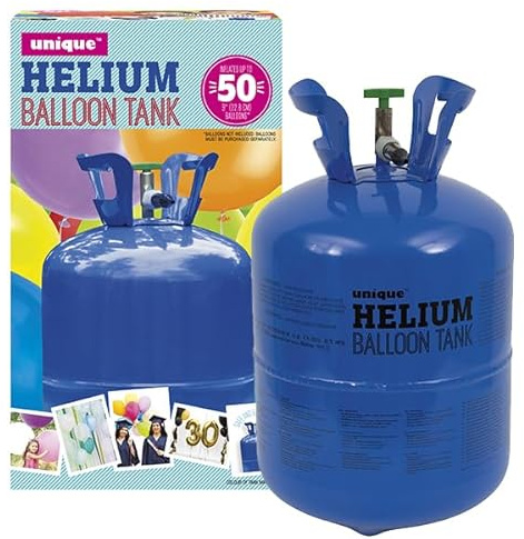 Helium Canister - Fills Up To 50 9 Latex Balloons Decoration Supplies