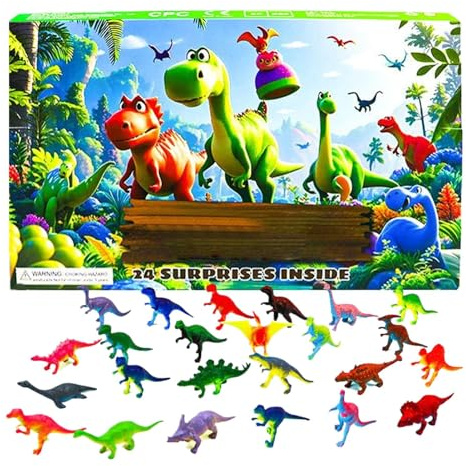 Weihnachtskalender,Dinosaurier Adventskalender 2025 Für Kinder - 24 Tage Thematisches Lernspiel Vergnügen,Für Mädchen, Und