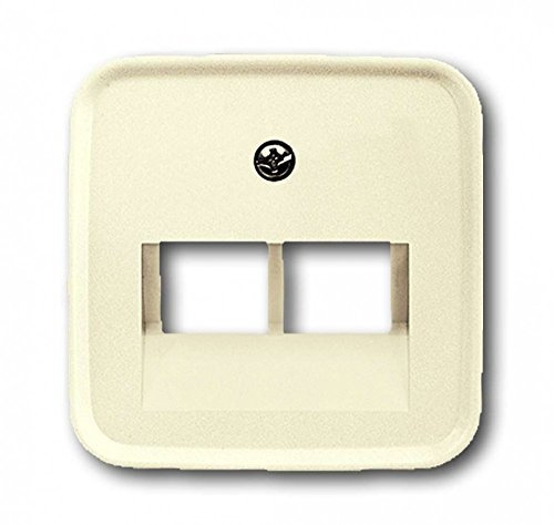 Busch-Jaeger 1803-02-212 Zentralscheibe 2-fach (Thermoplast) Cremeweiß Busch-Duro 2000 SI 2CKA001753A8956