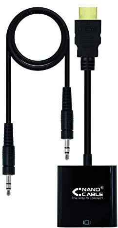 CABL NC CONV HDMI A SVGA+AUD M-H 10CM+1M
