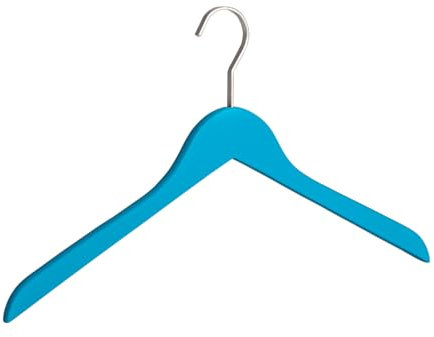 WENKO Kleiderbügel Paris, Garderobenbügel in schlanker Form mit breitem, drehbaren Haken und rutschhemmender mattierter Beschichtung, ideal für die Garderobe, 44 x 25 cm x 1,2 cm, Petrol