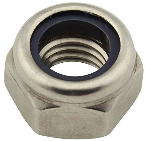 SC-Normteile | 50 Stück Sicherungsmuttern (Standard) | Stoppmuttern | M8 | DIN985 | rostfreier Edelstahl A2 (V2A) / NIRO | SC985