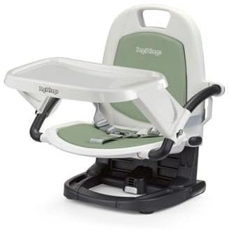 Peg Perego Rialto Alzasedia Pappa, Sedia Bimbi Portatile e Regolabile, Chiusura Compatta, Vassoio Rimovibile, Seggiolone da Viaggio per Bambini da 6 Mesi a 3 Anni (0-15 kg), Mint