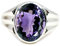 Gemsyogi Mixte Femme Homme Argent sterling Ovale Violet Améthyste
