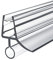 Heilmetz 100cm PVC Duschdichtung Duschtür Glasstärken von 7-8mm Transparent Dichtung Ersatzdichtung mit Wasserabweiser für Duschkabine & Glastüren