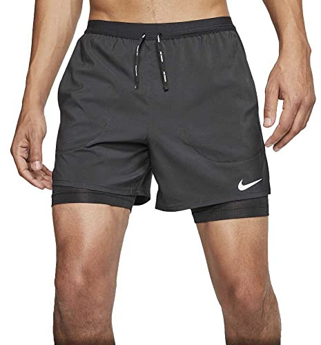NIKE CJ5467 M NK DF FLX STRD 2IN1 SHRT 5IN Shorts mens black/black/reflective silv XL